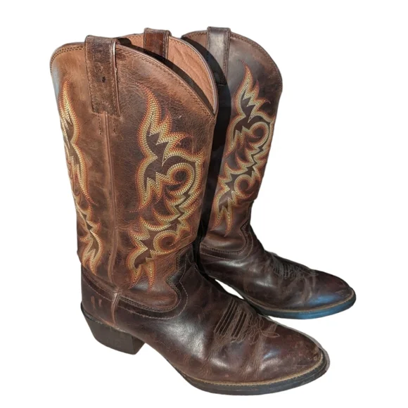 Justin Huck Brown Stampede Cowboy Boots 8.5D Justin Boots | Shoes | Justin Huck Brown Stampede Cowboy  main image 3